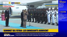 Volodymyr Zelensky et son épouse Olena Zelenska arrivent à Ankara pour le 36e Sommet de Otan