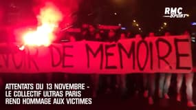 Attentats du 13 novembre - Le Collectif Ultras Paris rend hommage aux victimes
