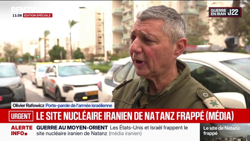 Guerre au Moyen-Orient: le porte-parole de l'armée israélienne "ne confirme pas" à ce stade les frappes sur le site nucléaire iranien de Natanz