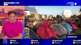 Éxilés dans le Parc André-Citroën: un appel à la solidarité lancé pour les biens de première nécessité