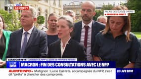 Matignon: "Nous avons eu une discussion très riche", affirme Lucie Castets à la sortie de son entretien avec Emmanuel Macron