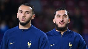 Amine Gouiri et Rayan Cherki avant le dernier match de poule des Bleuets à l'Euro Espoirs, 28 juin 2023