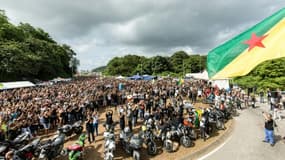 Manifestation à Kourou, le 4 avril 2017