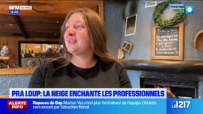 "On entend beaucoup de monde": la neige tombe au Pra Loup, avant le début de la saison