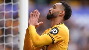 L'attaquant de Wolverhampton Matheus Cunha buteur en Premier League, 13 avril 2025