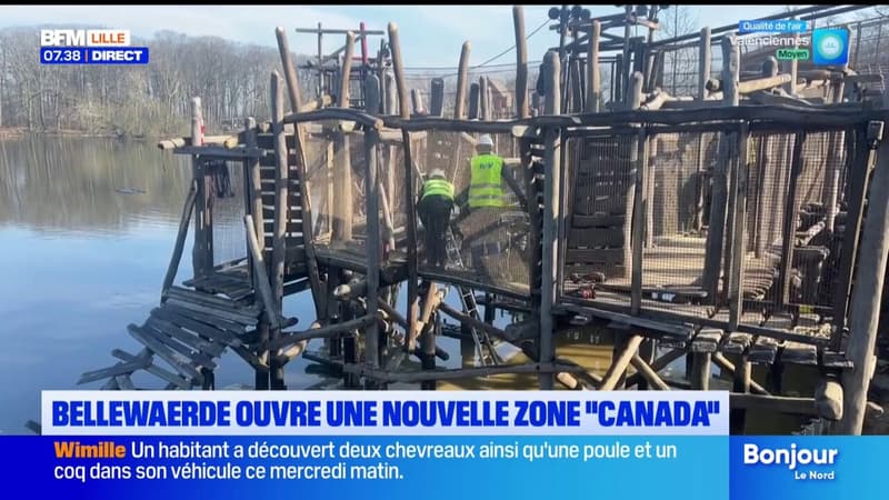 Bellewaerde ouvre une nouvelle zone "Canada"