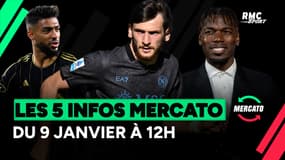 Kvaratskhelia, Bouanga, Pogba... Les 5 infos mercato du 9 janvier à la mi-journée