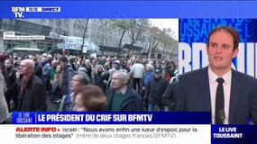 Marche contre l'antisémitisme: le président du Crif, Yonathan Arfi, "considère que c'est un succès"