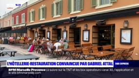 Nice: les gérants de bars et restaurants convaincus par Gabriel Attal