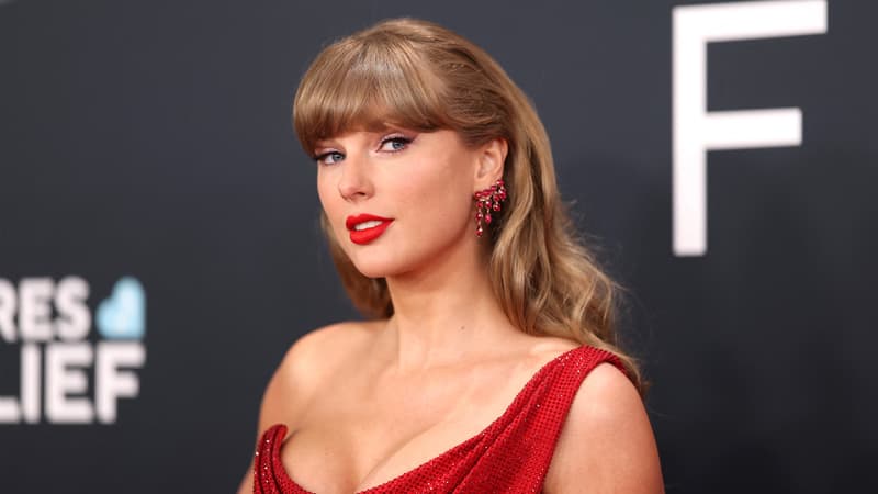 La chanteuse américaine Taylor Swift aux Grammy Awards le 2 février 2025 à Los Angeles 