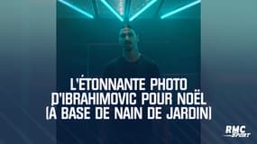 L'étonnante photo d'Ibrahimovic pour Noël (à base de nain de jardin)