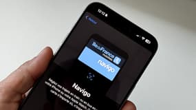 Le passe Navigo, sur un iPhone 15 Pro
