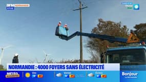 Tempête Darragh: 4000 foyers encore privés d'électricité en Normandie