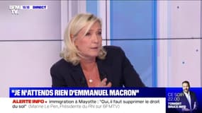 Marine Le Pen: "La Constitution est la loi suprême: la religion doit rester dans l'espace privé"