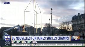 De nouvelles fontaines lumineuses sur le rond-point des Champs-Elysées