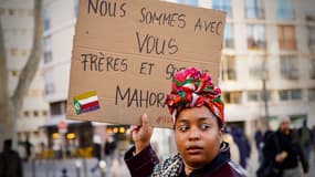 Une manifestation de soutien pour Mayotte à Marseille, le 21 décembre 2024