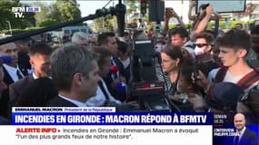 Incendies en Gironde: Emmanuel Macron répond à BFMTV