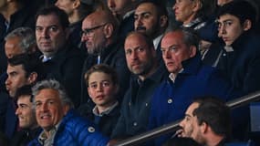 Le prince William et son fils George au Parc des Princes le 9 avril 2025