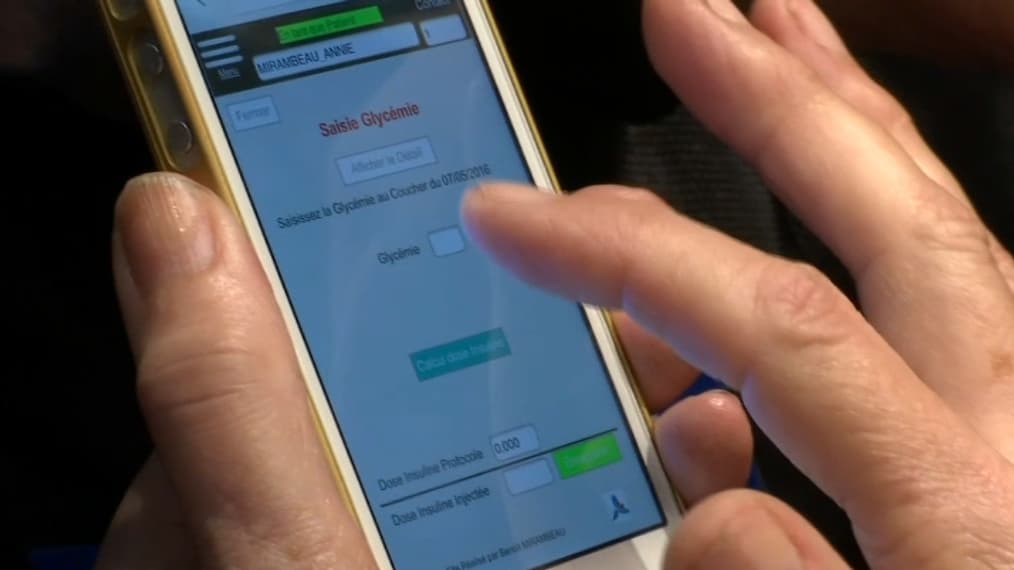 "L'Application pour protocoles diabétiques" mise au point par Benoit Mirambeau. "L'Application pour protocoles diabétiques" mise au point par Benoit Mirambeau.
