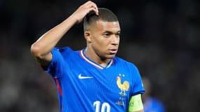 Kylian Mbappé lors du match France-Italie (1-3, Ligue des Nations), le 6 septembre 2024