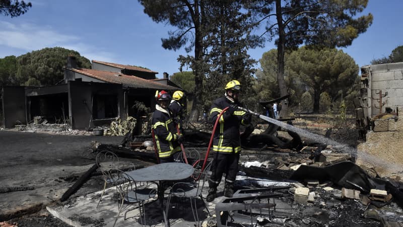 L'incendie dans les Pyrénées-Orientales encore sous surveillance, 220 pompiers mobilisés