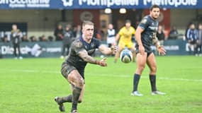 Stuart Hogg lors du match de Top 14 entre Montpellier et La Rochelle, le 26 octobre 2024.