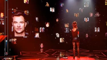 Le plateau et le "mur digital" de "Rising Star".