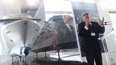 Giuseppe Bono, PDG de Fincantieri, à Saint-Nazaire le 19 avril dernier.