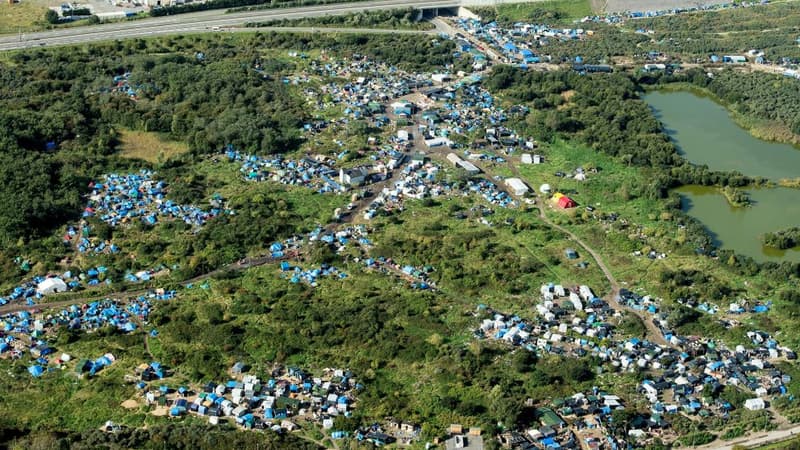 La "jungle" de Calais.