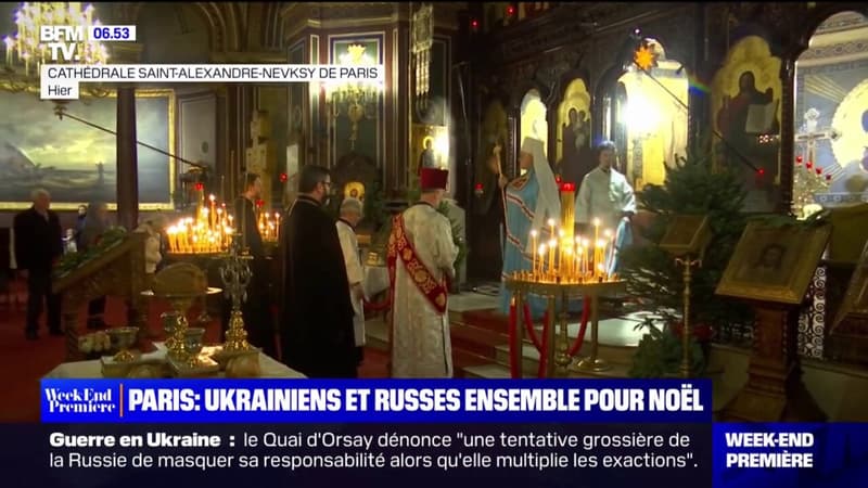 Paris: Ukrainiens et Russes ensemble pour fêter le Noël orthodoxe