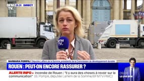 Incendie de Rouen: la députée LaRem Barbara Pompili estime qu'il "y a des choses à revoir sur la communication"