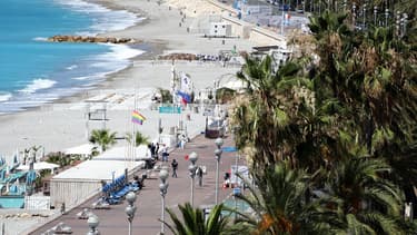 Vue sur la promenade des Anglais, à Nice, le 15 juillet 2016.