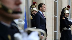 Emmanuel Macron le 4 décembre 2017 à l'Élysée 