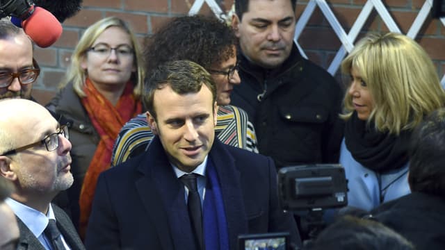 Emmanuel Macron à Lille, le 14 janvier 2017.