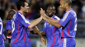 Willy Sagnol et Thierry Henry en 2006