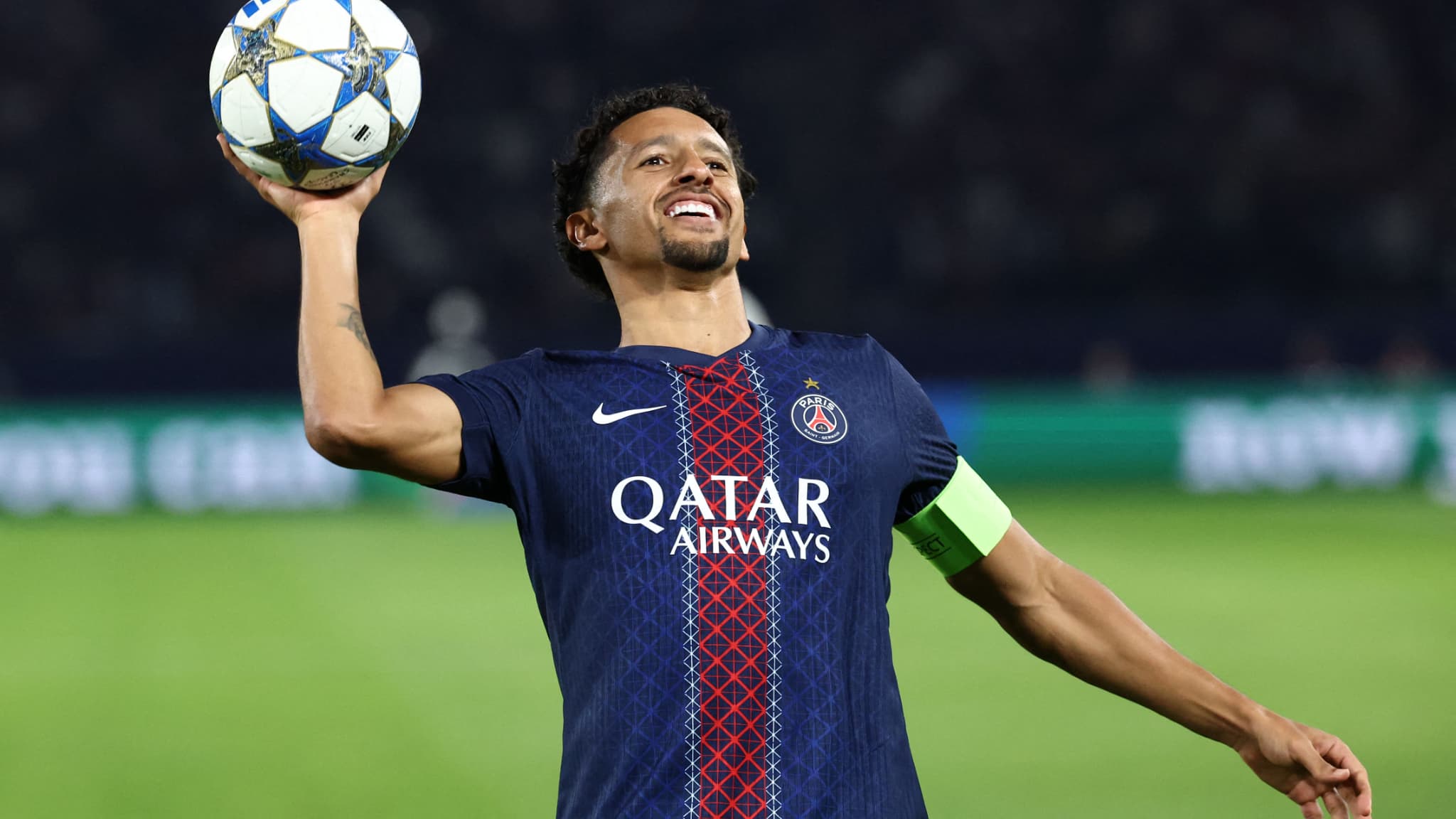 PSG-ATALANTA: LE BUT DE MARQUINHOS APRÈS DEUX MINUTES POUR PARFAITEMENT LANCER PARIS