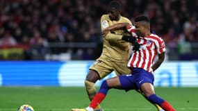 Ousmane Dembélé avec l'Atlético contre le Barça, le 8 janvier 2023.