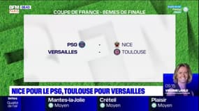 Coupe de France: Nice pour le PSG, Toulouse pour Versailles