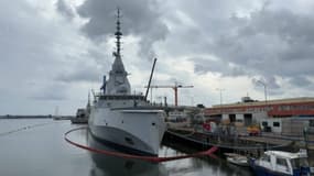 Un chantier de l'entreprise Naval Group à Lorient. 