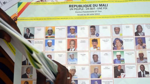 L'ex-Premier ministre Ibrahim Boubacar Keïta, donné favori au premier tour de l'élection présidentielle au Mali, "a une large avance sur les autres candidats"