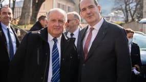 Jean Castex et le maire de Gap Roger Didier, le 5 mars 2022.