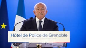 Gérard Collomb à l'hôtel de police de Grenoble le 28 septembre