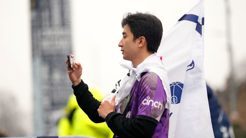 Un supporter des Spurs avant Tottenham-Crystal Palace.