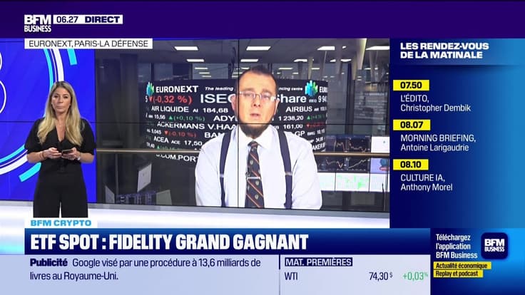 BFM Crypto: ETF Spot, Fidelity grand gagnant - 06/06