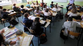 Une salle de classe dans un collège privé, au nord de Rennes, le 23 septembre 2011. (Photo d’illustration) - AFP