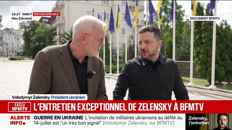 Guerre en Ukraine: "C'est une guerre bien trop longue", déclare Volodymyr Zelensky