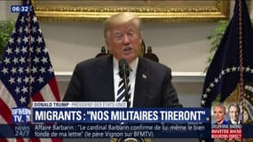 Trump prévient que ses soldats pourraient tirer sur les migrants s'ils leur jettent des pierres