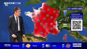 Des températures très chaudes avec des pointes jusqu'à 36 degrés, des averses orageuses sur la Bretagne...la météo de ce samedi