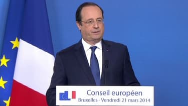 François Hollande, vendredi, à Bruxelles.