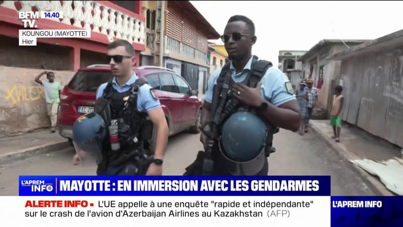 Mayotte: les gendarmes au plus près des habitants dans les villages sinistrés